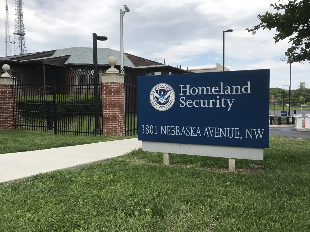 Homeland Security sign in Washington, D.C.
