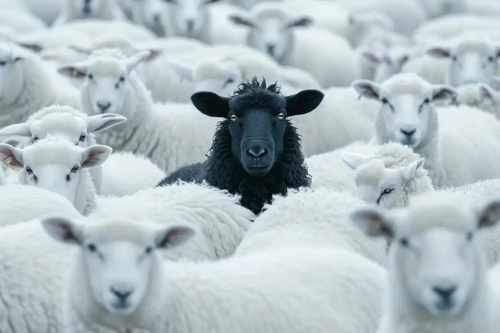 shutterstock 2416896949 The Black Sheep In The Herd Of White Sheep insider threat security cybersecurity vulnerability