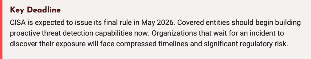 Comprendre CIRCIA | Chouette noire