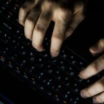 Hacker typing