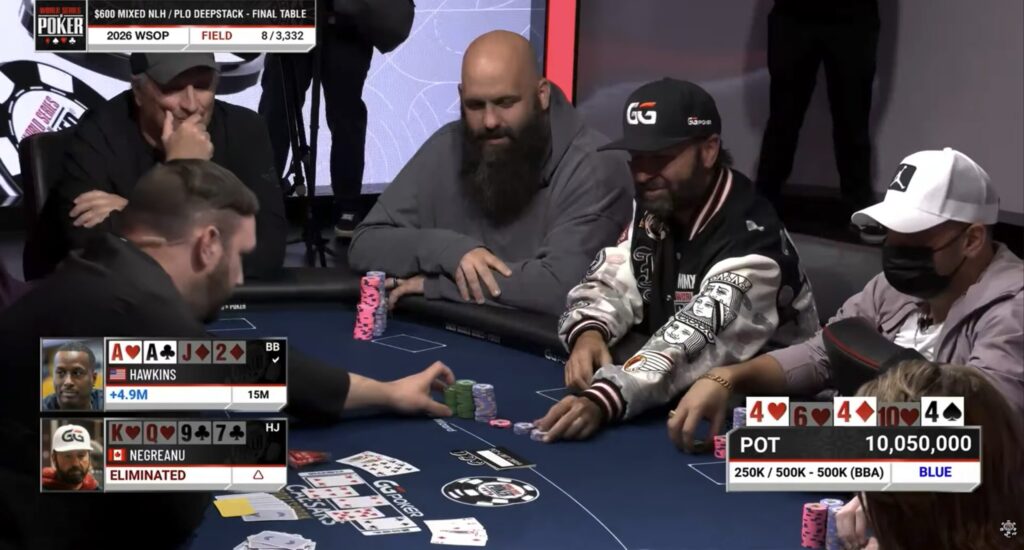 REGARDER : Daniel Negreanu et Maurice Hawkins s’affrontent aux WSOP