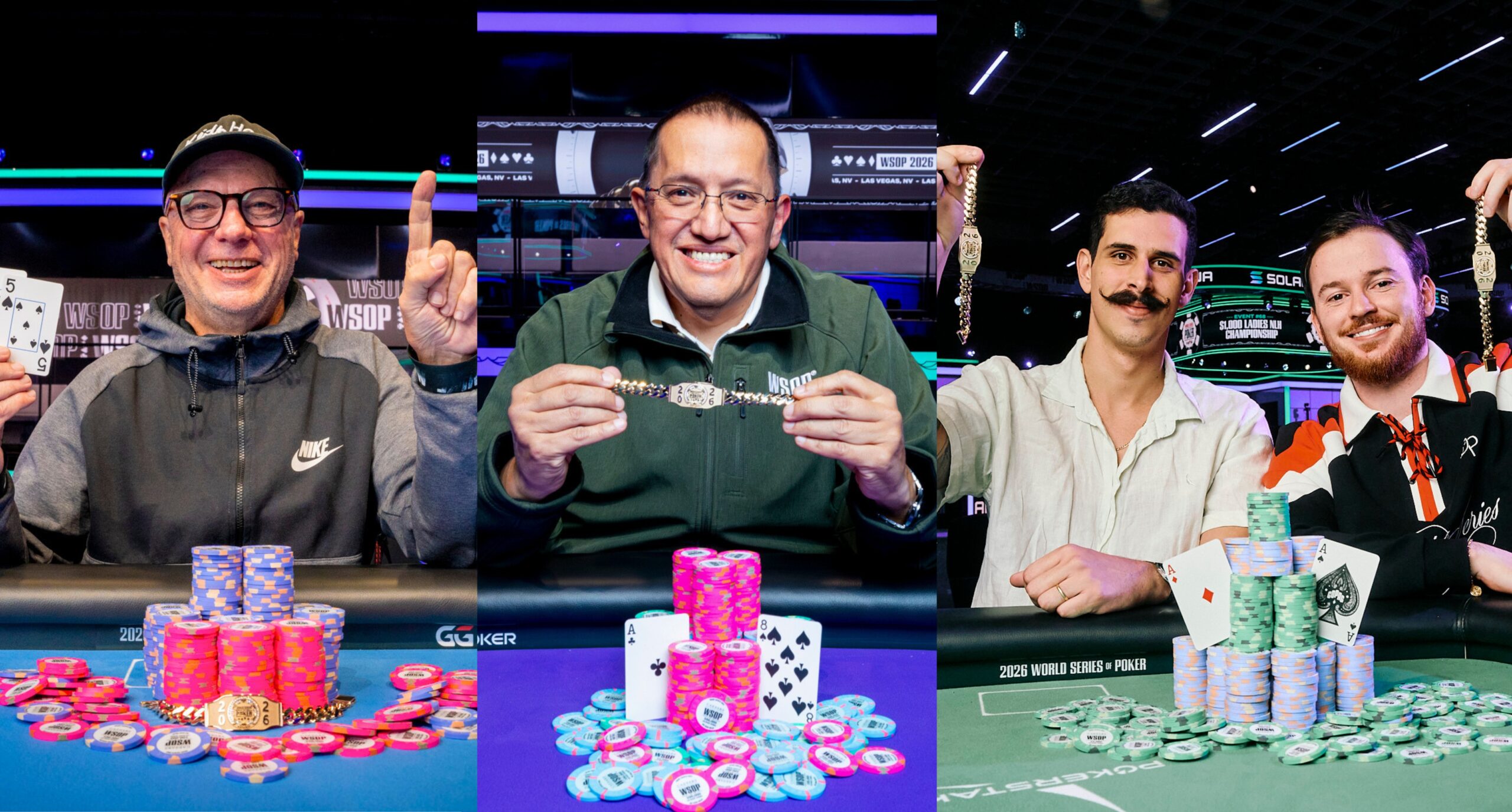Plus de bracelets bancaires gagnants pour la première fois aux World Series Of Poker
