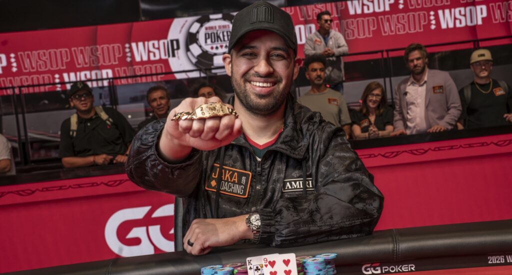 Antonio Vargas remporte son premier bracelet aux World Series of Poker 2026