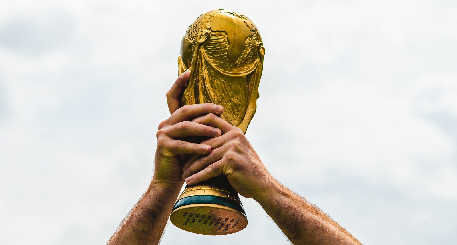 A picture of the World Cup Trophy