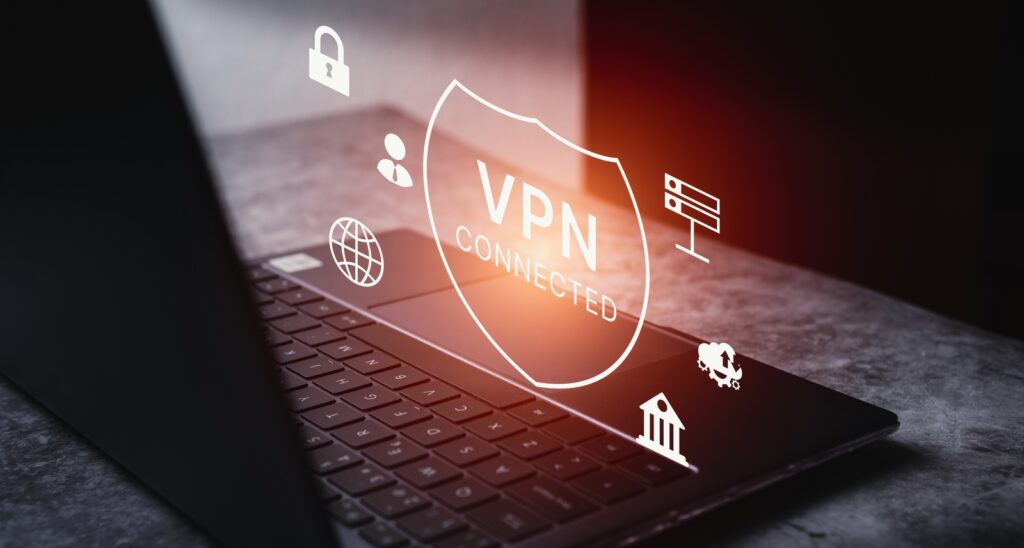 A picture of a representation of a VPN