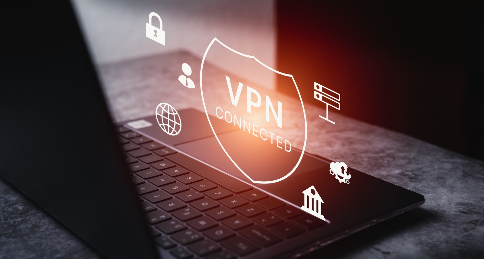 A picture of a representation of a VPN