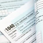 A picture of tax forms