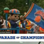 A picture of the New York Knicks NBA Championship parade.