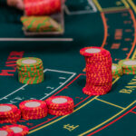 A picture of a baccarat table