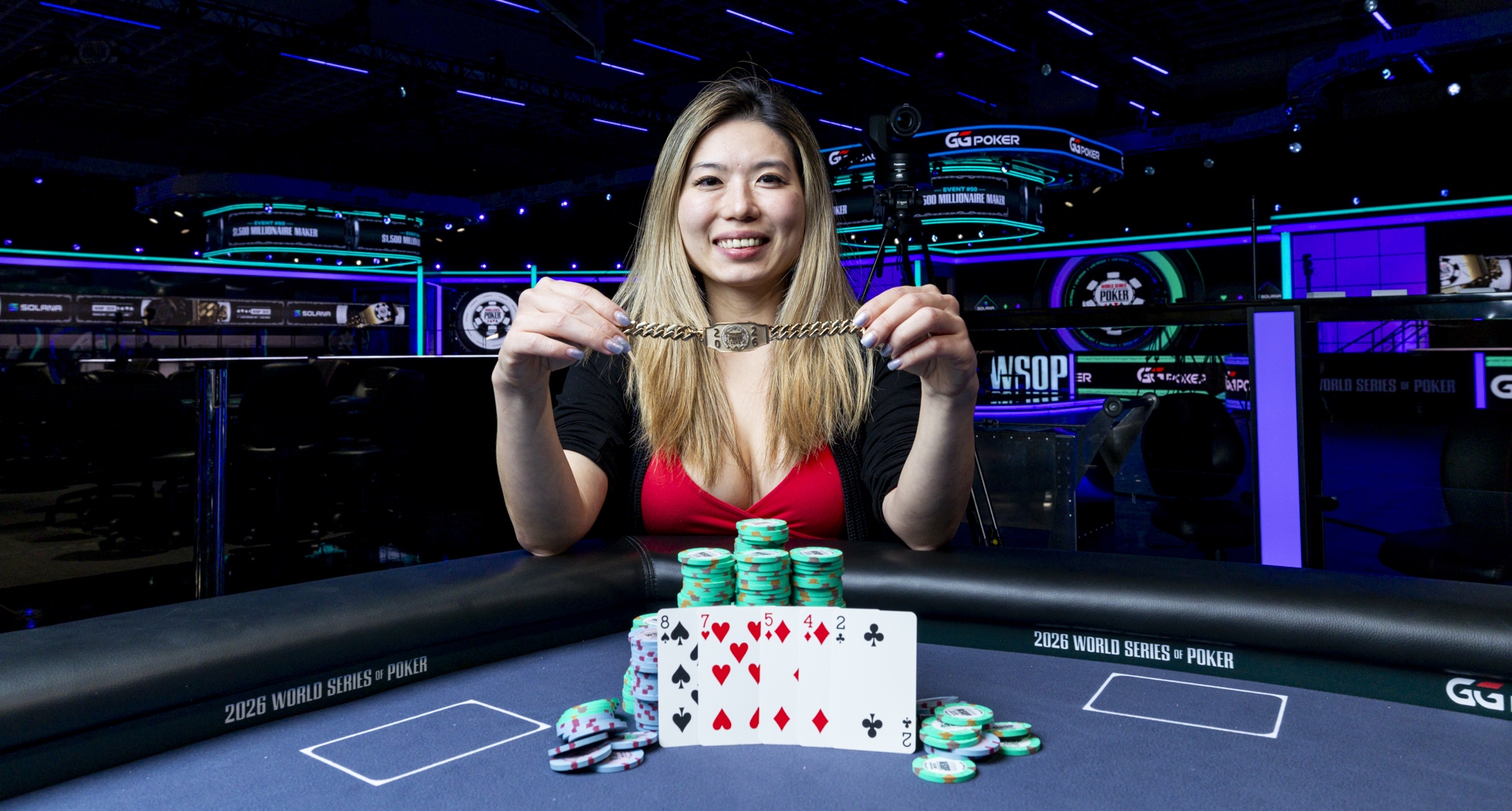 Michelle Chin remporte le bracelet Lowball triple tirage Deuce-To-Seven des World Series Of Poker