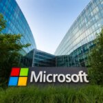 Sign of the French headquarters of Microsoft.