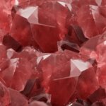 pile of poorly sorted red ruby crystals