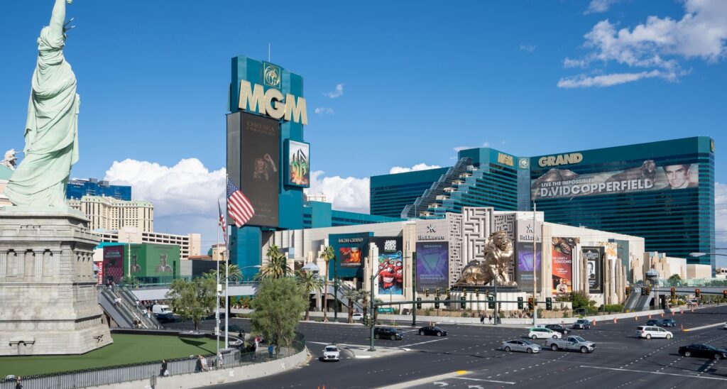 A picture of the MGM Grand in Las Vegas