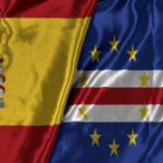 Spain and Cape Verde flags side by side