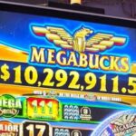 A picture of the Megabucks slot jackpot