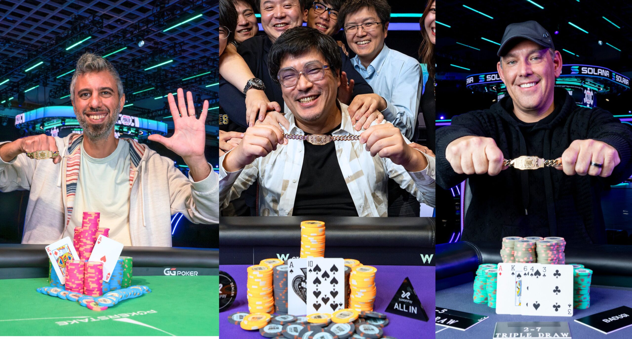 Asi Moshe et Daisuke Ogita profitent des étapes importantes des World Series of Poker