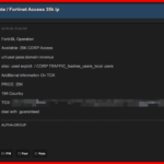FortiBleed exploité : suivi de Dark_Alpha sur Darkforums