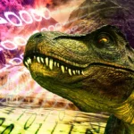 Dinosaurs / Tyrannosaurus Rex / Jurassic / Prehistoric / Ancient / Old / Outdated / Binary