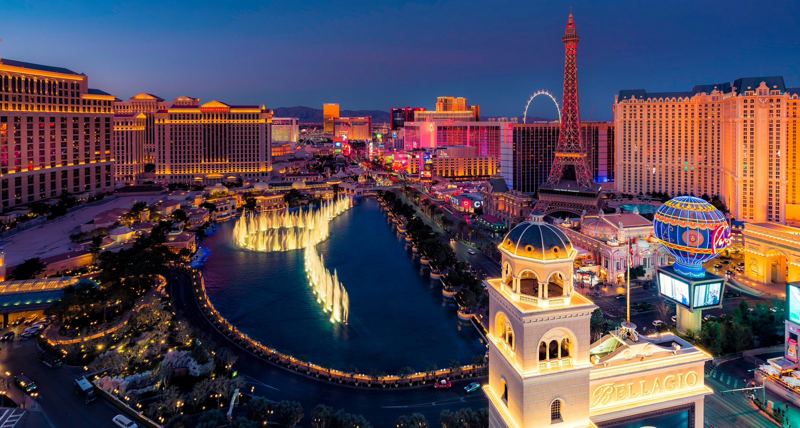 Une photo du Strip de Las Vegas