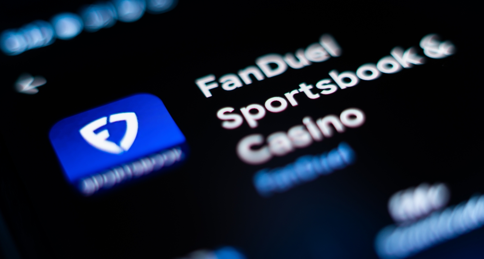 A picture of the FanDuel sportsbook app