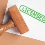 A picture of a "licensed" stamp