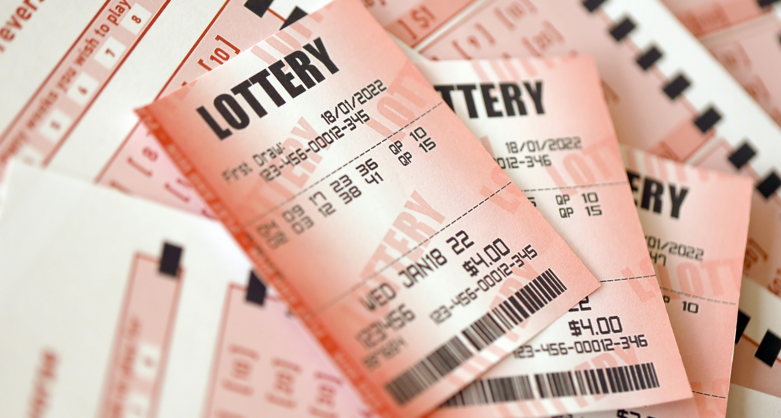 A picture of lottery tickets