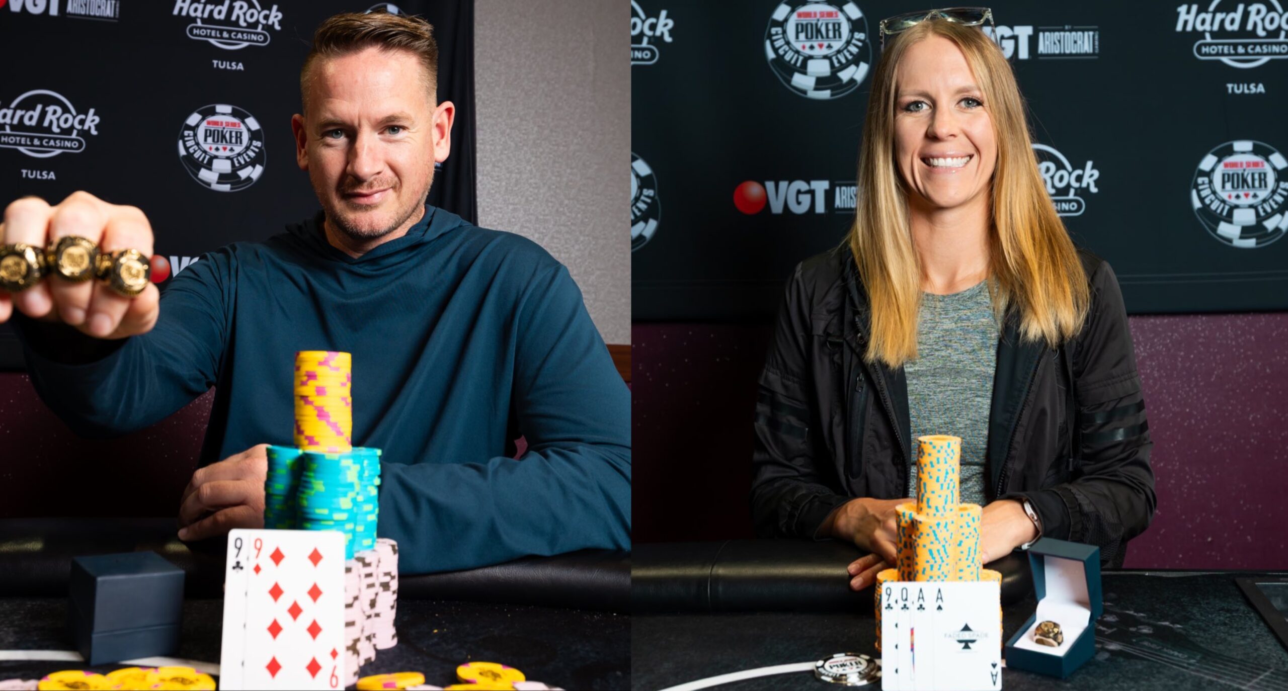 Un mari et une femme écrasent l'arrêt du circuit des World Series of Poker