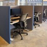 Empty Office Interior With Chairs