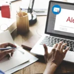 email popup warning window phishing cybersecurity security
