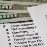 A picture of gambling tax forms
