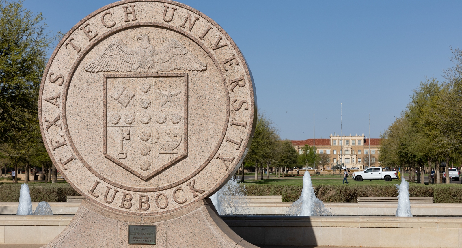 A picture of a sign for Texas Tech University