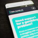 A picture of a problem gambling hotline number