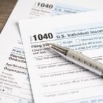 A picture of a 1040 tax form
