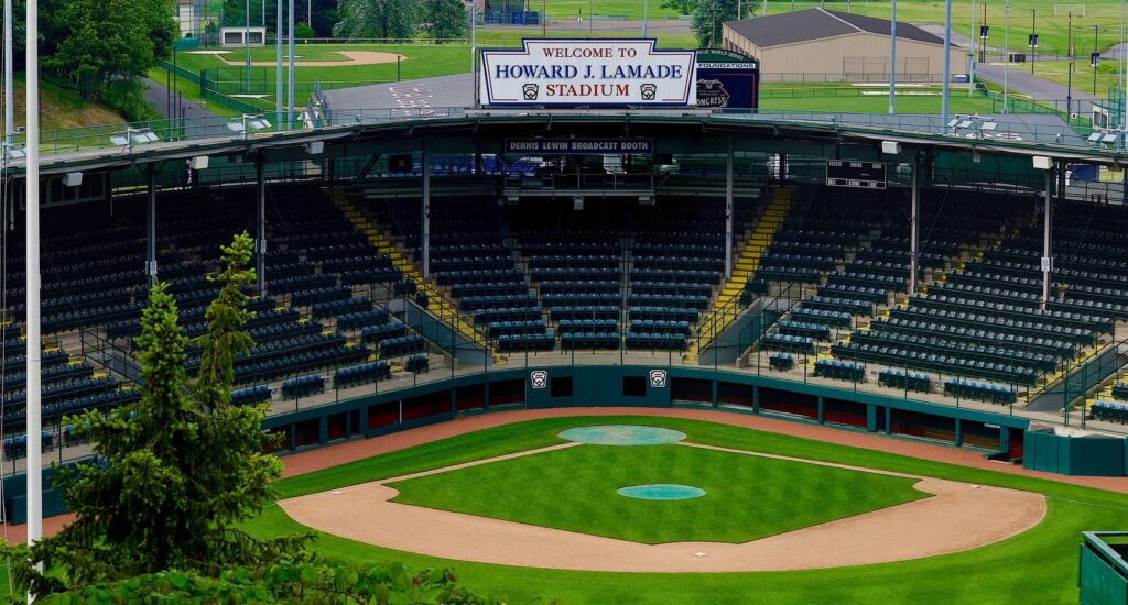 A picture of the stadium in Williamsport that hosts the Little League World Series