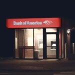 A Bank of America ATM.