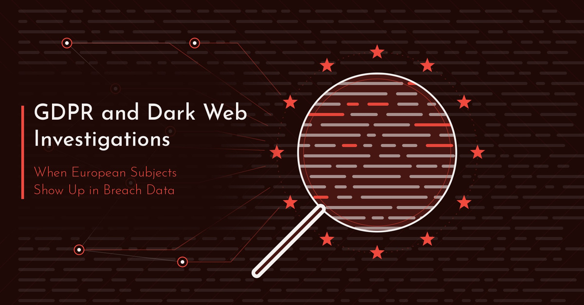 Enquêtes RGPD et Dark Web : quand des sujets européens apparaissent dans les données de violation