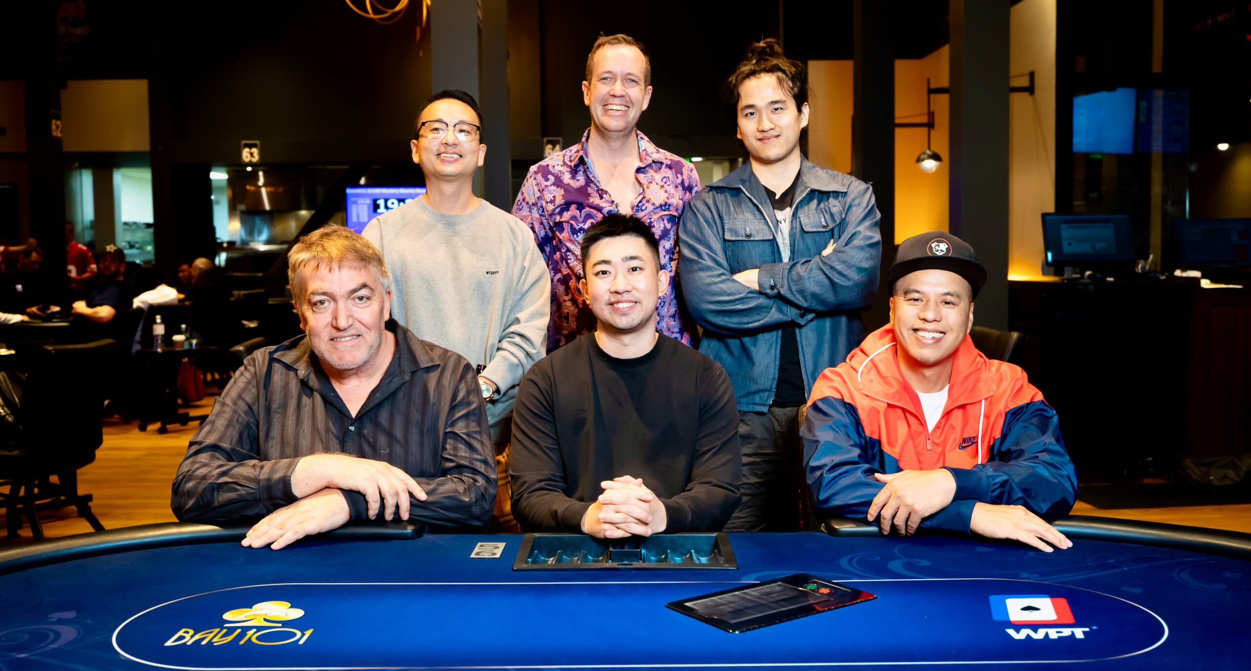Ensemble de table finale Bay 101 Shooting Star du World Poker Tour