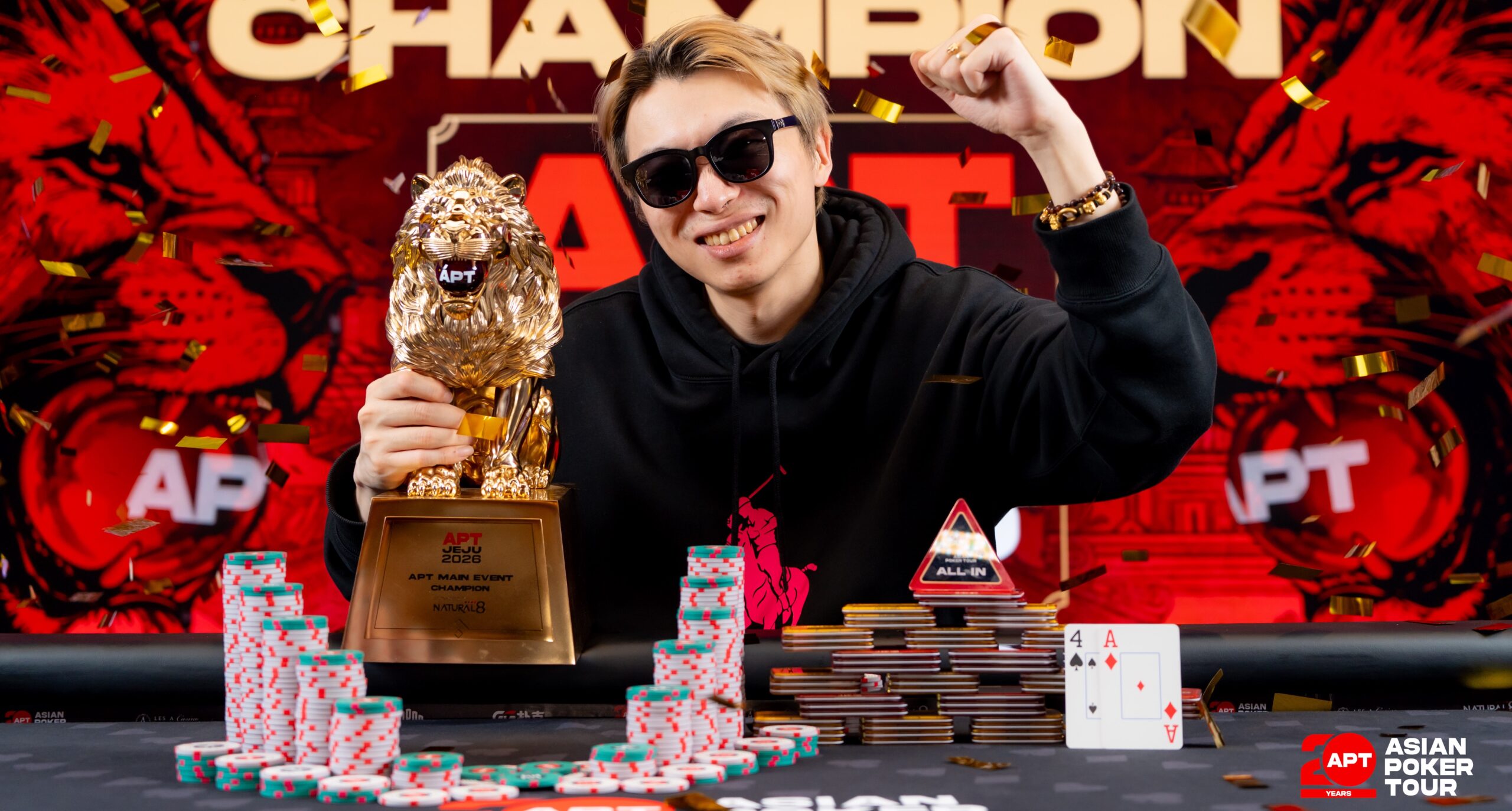 Jianfeng Sun remporte le Main Event de l'Asian Poker Tour Jeju 2026