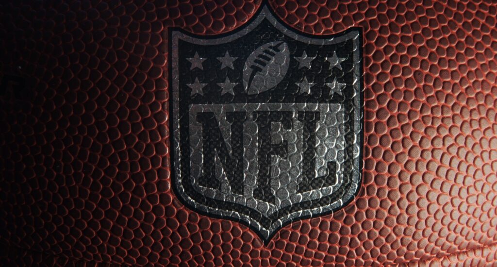A picture of an NFL football