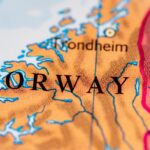 An image of a map of Norway