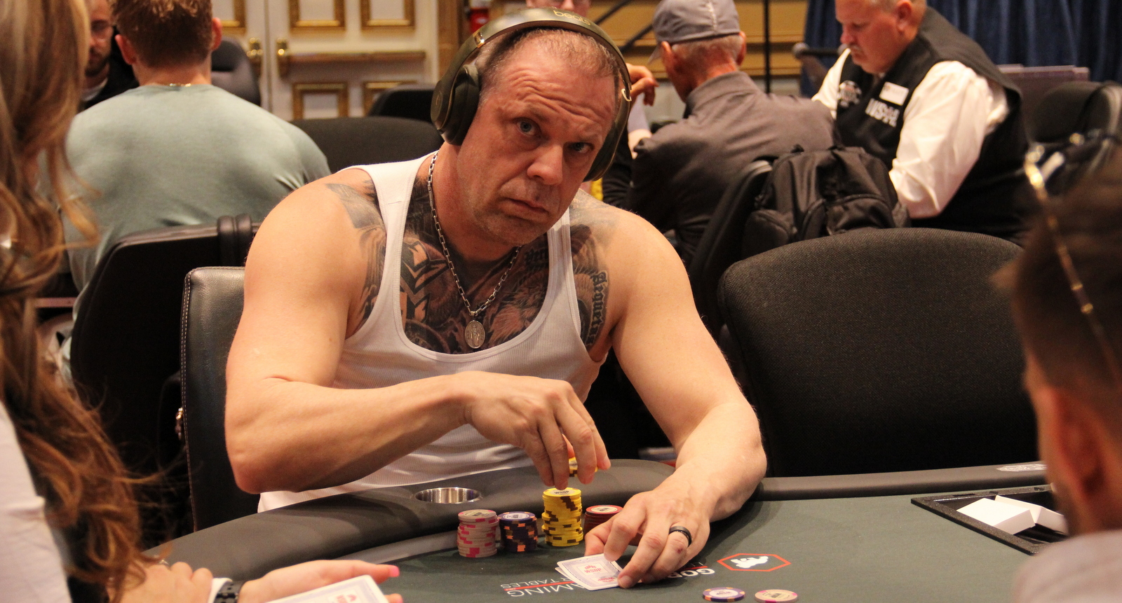 A picture of Eric Persson at the 2022 World Series of Poker