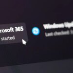 Bildschirm mit Microsoft 365