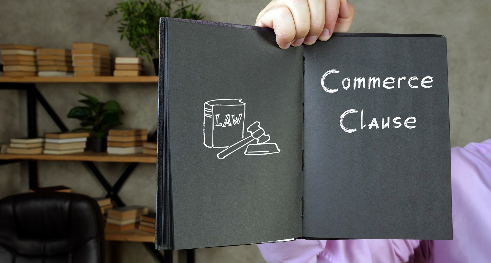 A picture of a depiction of the Commerce Clause